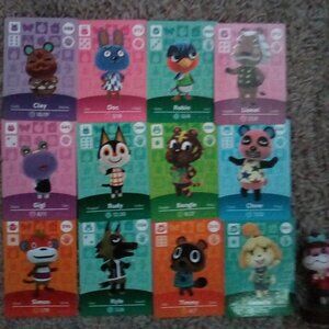 12 Animal Crossing Amiibo Cards And 1 Animal Crossing Amiibo Figure ACNH Useable